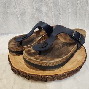 Birkenstock Navy Blue Womens Casual Thong Sandals Size 37